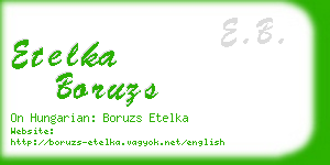 etelka boruzs business card